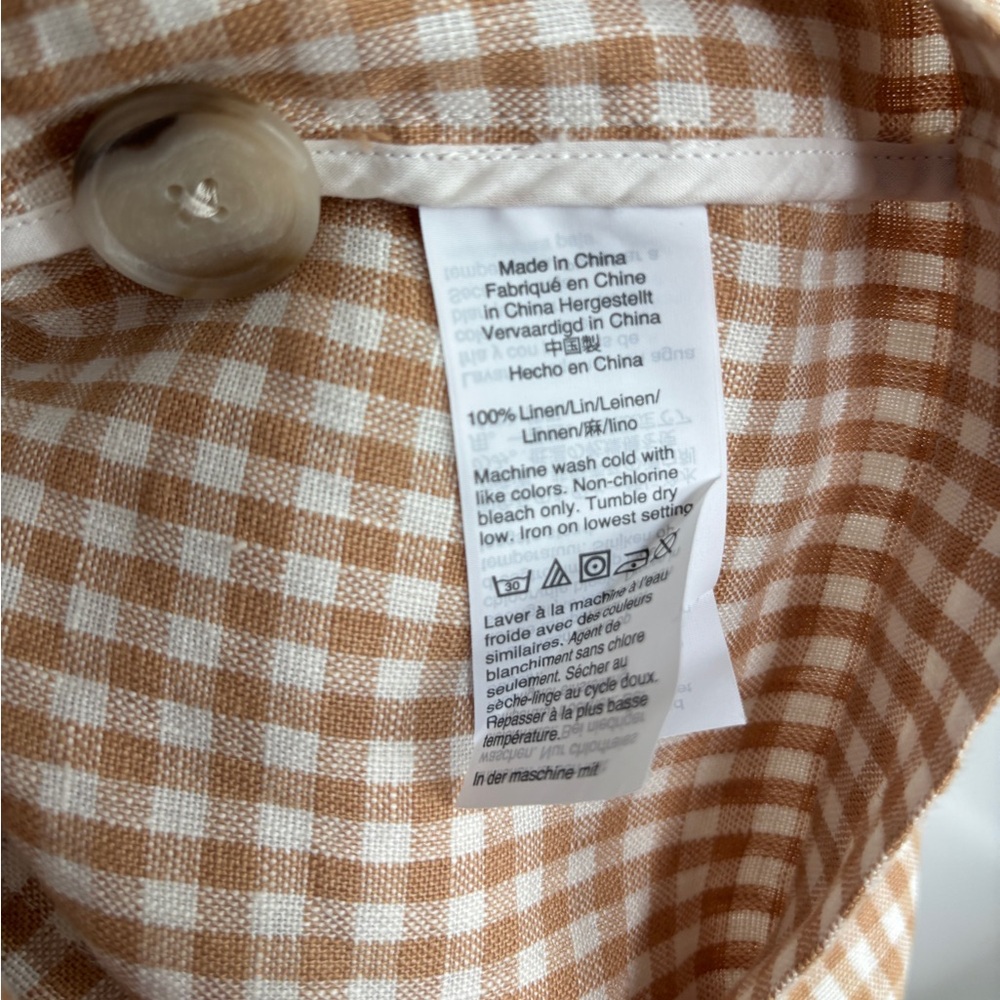 Madewell Linen Dorset Blazer in Gingham Check - Picture 15 of 15